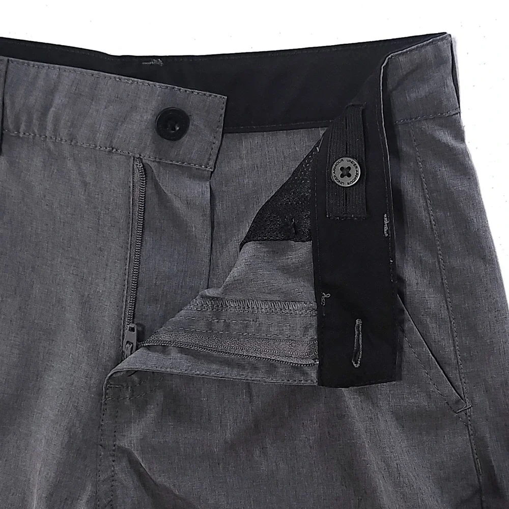 Under Armour Performance Hybrid Golf Shorts Youth Boys Size 14 Gray Lightweight